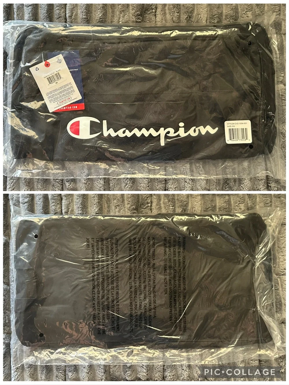 New! Champion Logo Prologue Utility Duffel in Black